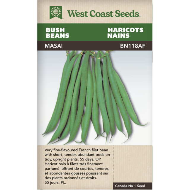 Masai Français Buisson Haricots Légumes Graines - West Coast Seeds