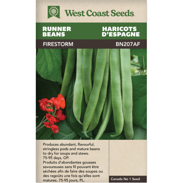 Firestorm Coureur Haricots Légumes Graines - West Coast Seeds