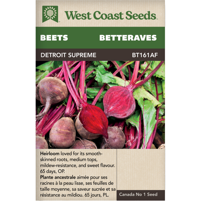 Detroit Supreme Red Beets Vegetables Seeds - West Coast Seeds