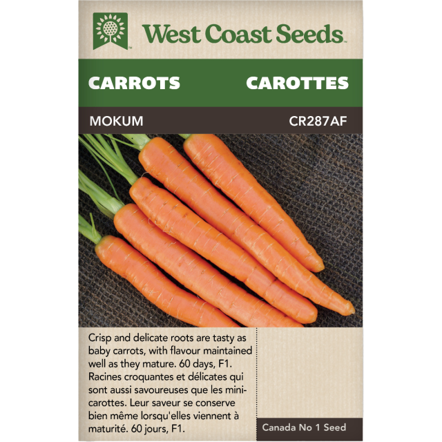 Mokum Nantes Carottes Légumes Graines - West Coast Seeds