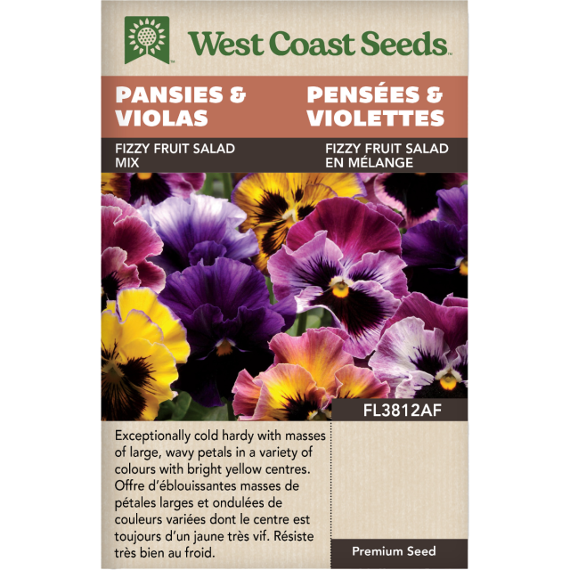 Fizzy Fruit Salad Mix Perennial Pansies & Violas Flowers Seeds - West Coast Seeds
