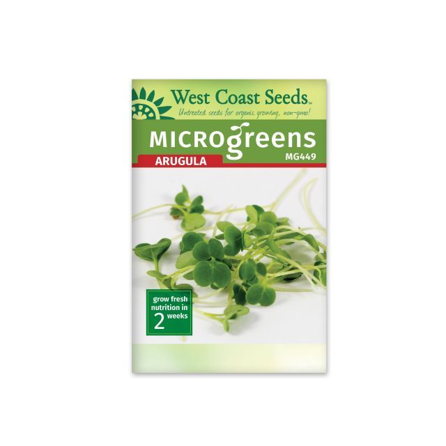 Microgreen Arugula Seeds Arugula Vegetable Seeds - West Coast Seeds - MG449A