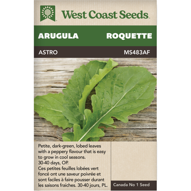 Astro Roquette Arugula Vegetables Seeds - West Coast Seeds