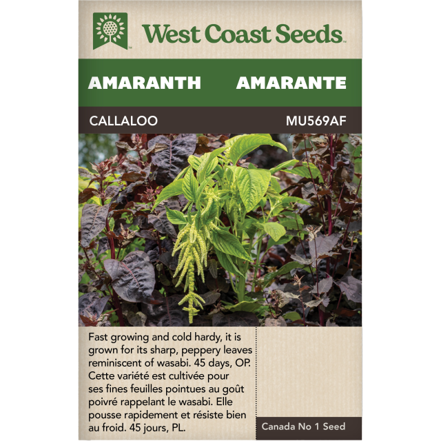 Callaloo Amaranth Légumes Graines - West Coast Seeds