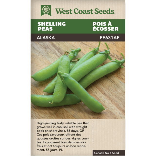 Alaska Écossements Pois Légumes Graines - West Coast Seeds