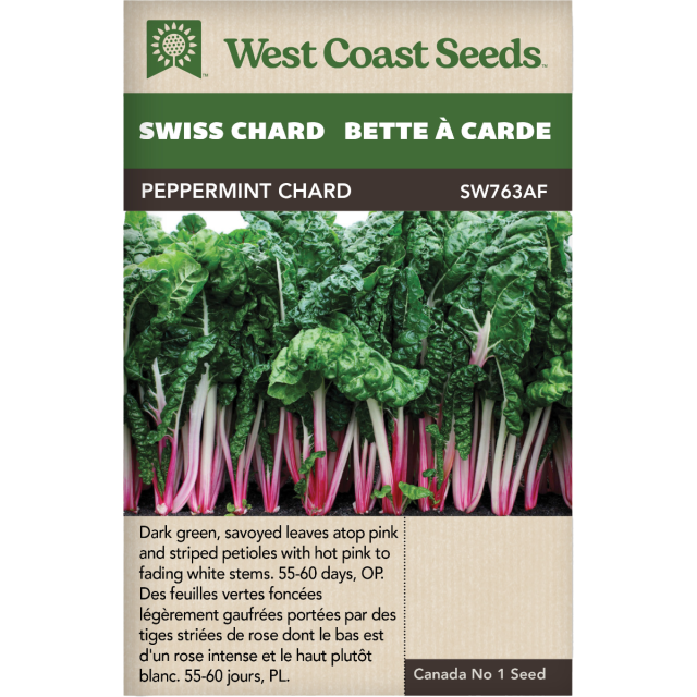 Peppermint Swiss Chard Vegetables Seeds - West Coast Seeds