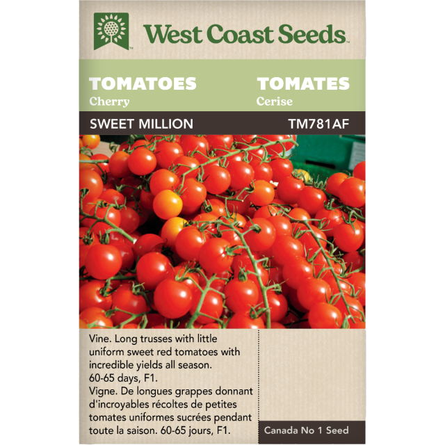 Sweet Million Cherry Cerise Tomates Légumes Graines - West Coast Seeds