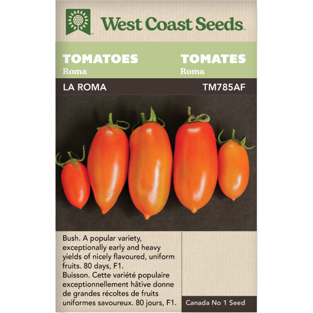 La Roma Roma Tomates Légumes Graines - West Coast Seeds