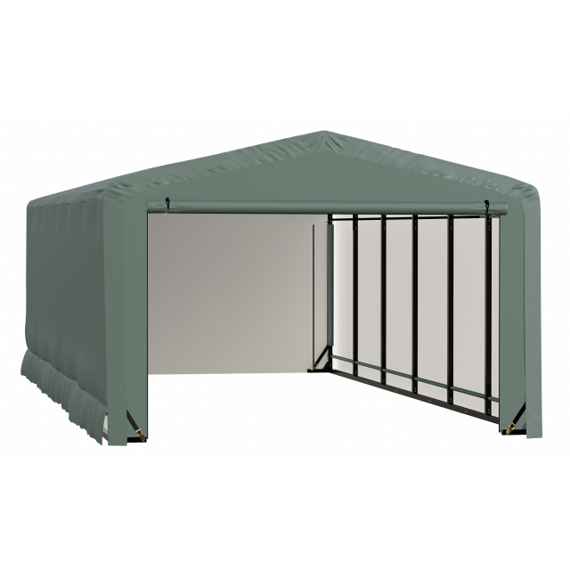 ShelterTube Wind and Snow-Load Rated Garage, 12x23x8 Green