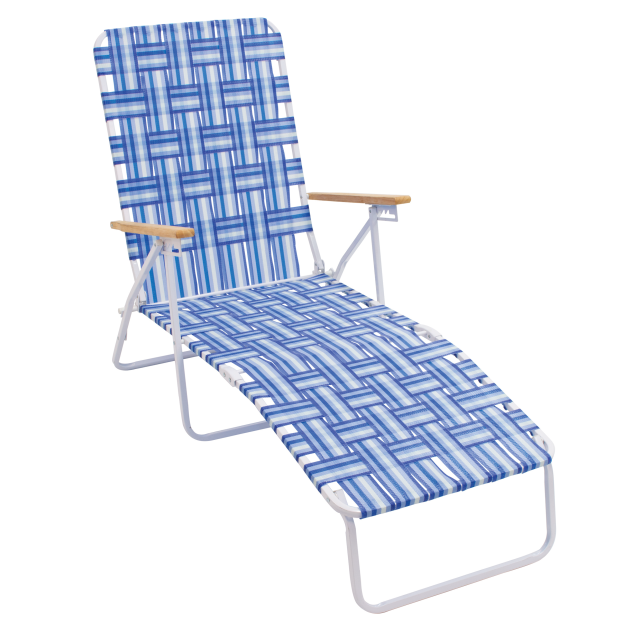 Steel web chaise lounger