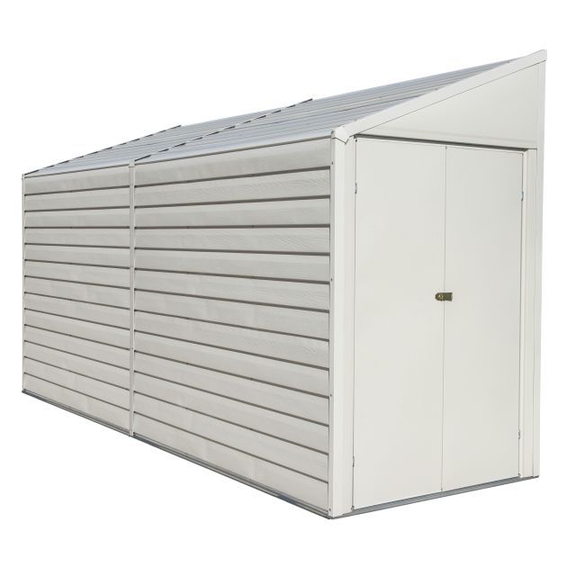 Yardsaver® abri de rangement en acier 4 x 10 pi avec toit monopente, coquille d'œuf