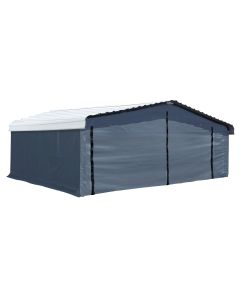 Enclosure Kit for Arrow Carport, 20 ft. x 20 ft. Gray
