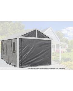 Sojag Samara Enclosure Kit for 12x20 ft Carport- dark grey