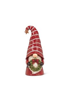 Large Gnome with Wreath