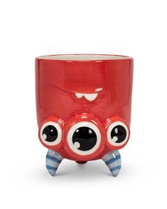 Upside Down Monster Mug Red