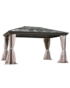 Gazebo Penguin Venus Gazebo 12 Ft. x 14 Ft. in Brown