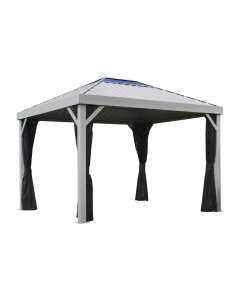 Sojag Skylight 10 ft. x 12 ft. Gazebo Light Grey