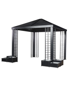 Sojag Havana 10 x 10 ft. Aluminum Frame Gazebo With Planters