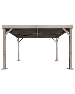 Sojag Fontana Wood Finish Aluminum Frame 10 x 12 ft Pergola