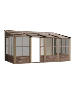 Gazebo Penguin Florence Add-A-Room with Metal Roof 8 Ft. x 16 Ft. in Sand