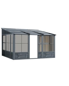 Gazebo Penguin Florence Add-A-Room with Metal Roof 10 Ft. x 12 Ft. in Slate