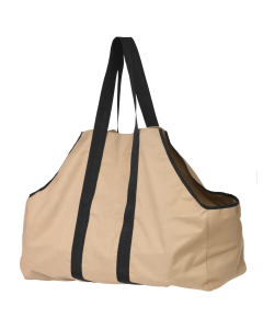 Très grand sac pour bois de chauffage, 31 x 11 x 22 po, havane