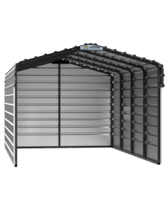 Abri d'auto en acier avec 3 parois, 10x20x07