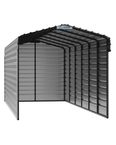 Abri d'auto en acier avec 3 parois, 10x29x09