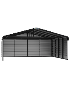Abri d'auto en acier avec 3 parois, 20x20x07