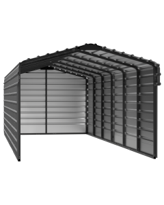 Steel Carport With 3 Wall Kits, 10X29X07