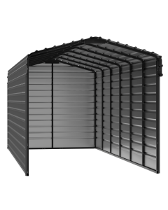 Steel Carport With 3 Wall Kits, 10X29X09