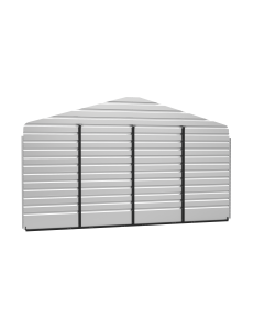 20X9 Rear Wall Kit For Steel Carport, Charcoal