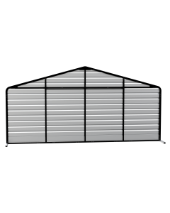 20X9 Rear Wall Kit For Steel Carport