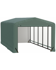 ShelterTube Wind and Snow-Load Rated Garage, 10x23x8 Green
