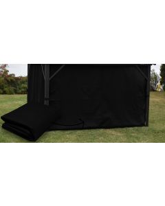 Black Side Polyester Curtains for  Gazebo 10 X 10 - Corriveau