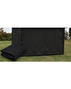 Black side curtains for Gazebo 10 x 10 - Corriveau