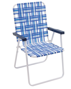 Chaise Web bleu/blanc