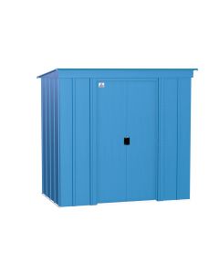 Arrow Classic Steel Storage Shed, 6x4, Blue Grey