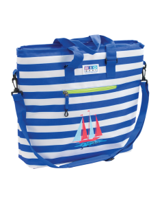 RIO Gear Deluxe Insulated Tote Bag with Bottle Opener - Blue Stripe