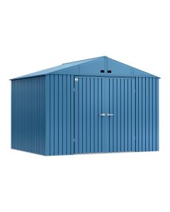 Arrow Elite Steel Storage Shed, 10x8, Blue Grey