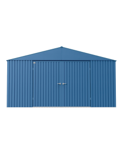 Arrow Elite Steel Storage Shed, 14x16, Blue Grey