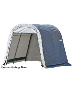 ShelterCoat 11 x 8 ft. Wind and Snow Rated Garage Round Gray STD