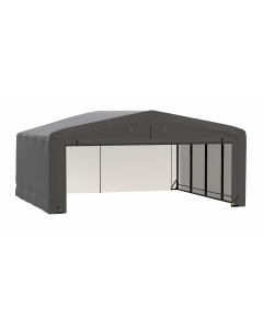 ShelterTube Wind and Snow-Load Rated Garage, 20x18x10 Gray