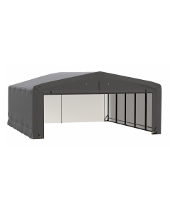 ShelterTube Wind and Snow-Load Rated Garage, 20x23x10 Gray