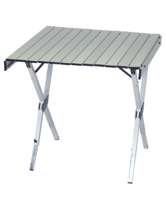 Aluminum expandable roll top table