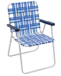 Chaise Web Bleu/blanc