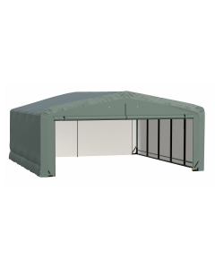 ShelterTube Wind and Snow-Load Rated Garage, 20x23x10 Green