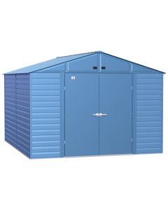 Arrow Select Steel Storage Shed, 10x12, Blue Grey