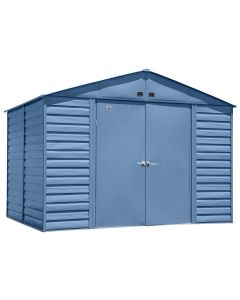 Arrow Select Steel Storage Shed, 10x8, Blue Grey