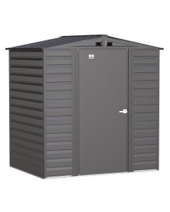 Arrow Select Steel Storage Shed, 6x5, Charcoal